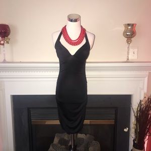 LVL X | Black Bodycon Halter Dress